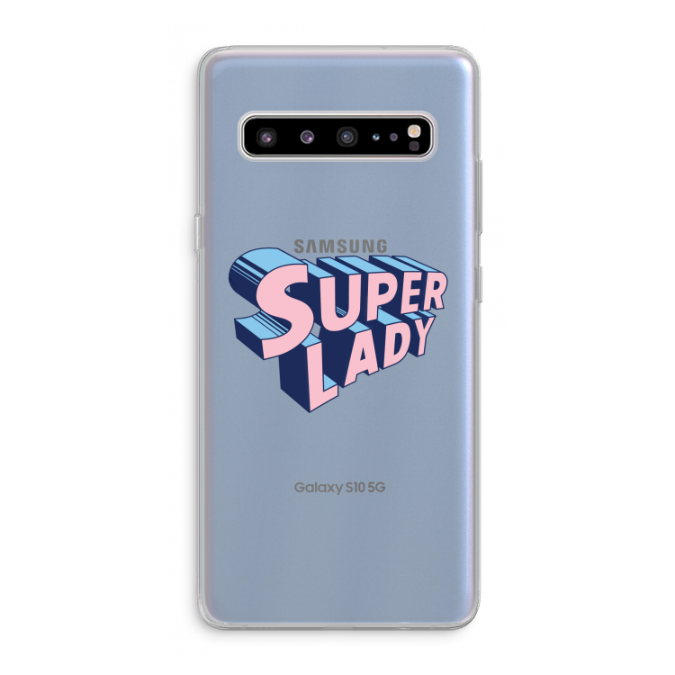 CaseCompany Superlady: Samsung Galaxy S10 5G Transparant Hoesje