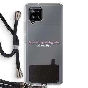 CaseCompany gij beslist: Samsung Galaxy A42 5G Transparant Hoesje met koord