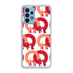 CaseCompany Dogs: Samsung Galaxy A52 Transparant Hoesje