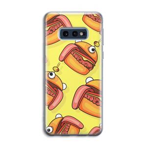 CaseCompany Hamburger: Samsung Galaxy S10e Transparant Hoesje