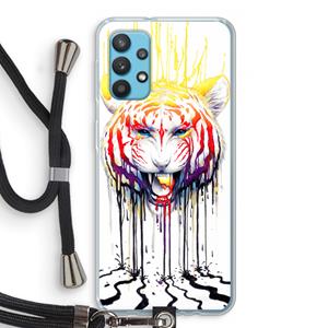 CaseCompany Fading: Samsung Galaxy A32 4G Transparant Hoesje met koord