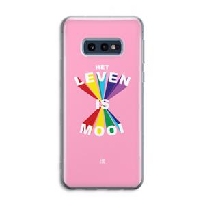 CaseCompany Het Leven Is Mooi: Samsung Galaxy S10e Transparant Hoesje