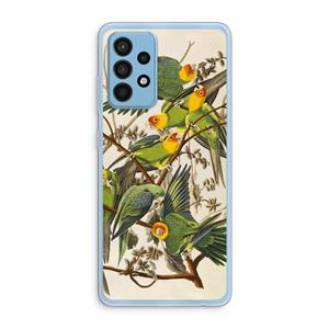 CaseCompany Carolinaparkiet: Samsung Galaxy A52 Transparant Hoesje