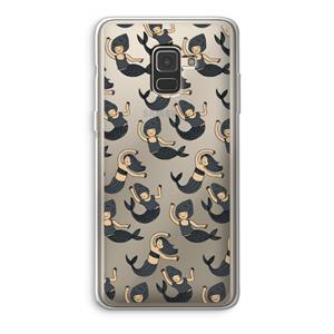 CaseCompany Zeemeermin: Samsung Galaxy A8 (2018) Transparant Hoesje