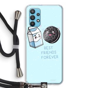 CaseCompany Best Friend Forever: Samsung Galaxy A32 4G Transparant Hoesje met koord