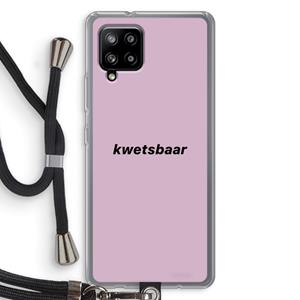 CaseCompany kwetsbaar: Samsung Galaxy A42 5G Transparant Hoesje met koord