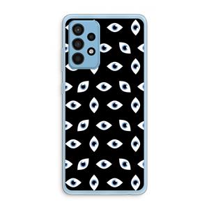 CaseCompany Eyes pattern: Samsung Galaxy A52 Transparant Hoesje