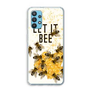 CaseCompany Let it bee: Samsung Galaxy A32 4G Transparant Hoesje