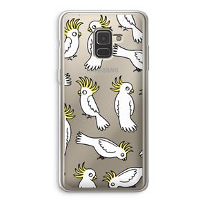 CaseCompany Papegaai: Samsung Galaxy A8 (2018) Transparant Hoesje