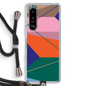 CaseCompany Gestalte 1: Sony Xperia 5 III Transparant Hoesje met koord