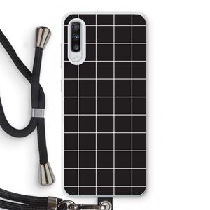 CaseCompany Rooster 2: Samsung Galaxy A70 Transparant Hoesje met koord