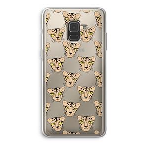 CaseCompany Tijger: Samsung Galaxy A8 (2018) Transparant Hoesje