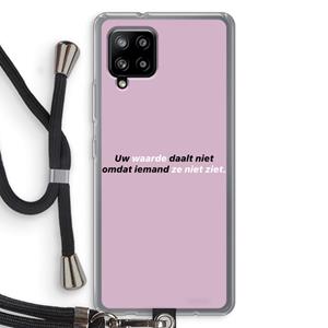 CaseCompany uw waarde daalt niet: Samsung Galaxy A42 5G Transparant Hoesje met koord