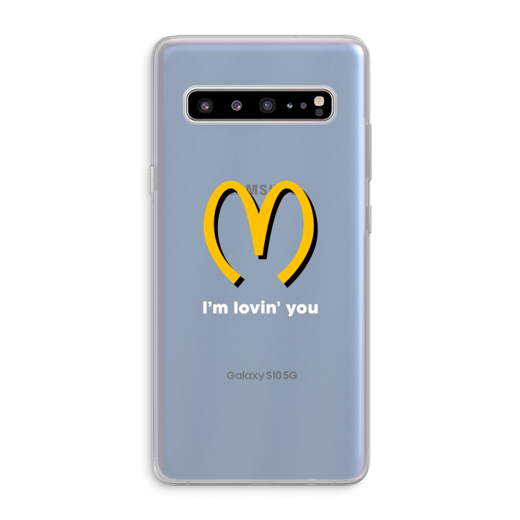 CaseCompany I'm lovin' you: Samsung Galaxy S10 5G Transparant Hoesje