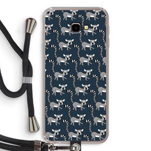 CaseCompany Makis: Samsung Galaxy J4 Plus Transparant Hoesje met koord