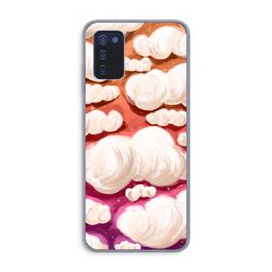 CaseCompany Katoen Wolken: Samsung Galaxy A03s Transparant Hoesje