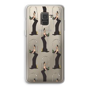 CaseCompany Pop Some Kim: Samsung Galaxy A8 (2018) Transparant Hoesje