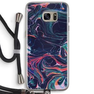 CaseCompany Light Years Beyond: Samsung Galaxy S7 Edge Transparant Hoesje met koord