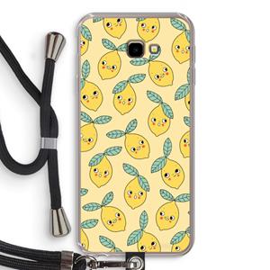 CaseCompany Citroenen: Samsung Galaxy J4 Plus Transparant Hoesje met koord