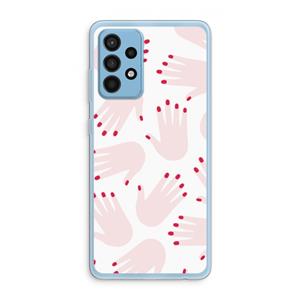 CaseCompany Hands pink: Samsung Galaxy A52 Transparant Hoesje