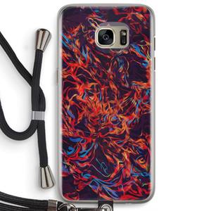 CaseCompany Lucifer: Samsung Galaxy S7 Edge Transparant Hoesje met koord