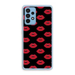 CaseCompany Lips: Samsung Galaxy A52 Transparant Hoesje