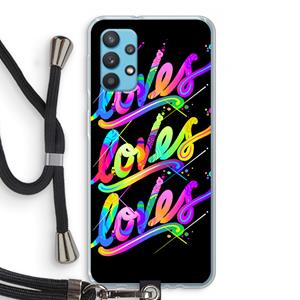 CaseCompany Loves: Samsung Galaxy A32 4G Transparant Hoesje met koord