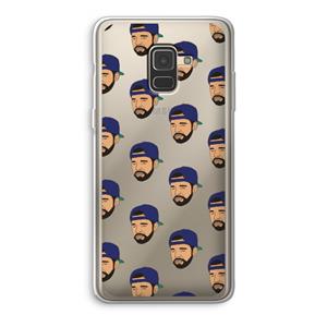 CaseCompany Drake Away: Samsung Galaxy A8 (2018) Transparant Hoesje