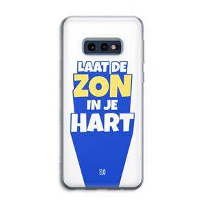 CaseCompany Laat de zon in je hart: Samsung Galaxy S10e Transparant Hoesje