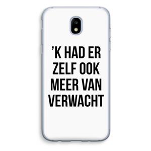 CaseCompany Meer verwacht: Samsung Galaxy J5 (2017) Transparant Hoesje