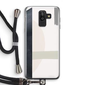 CaseCompany Baca: Samsung Galaxy J8 (2018) Transparant Hoesje met koord