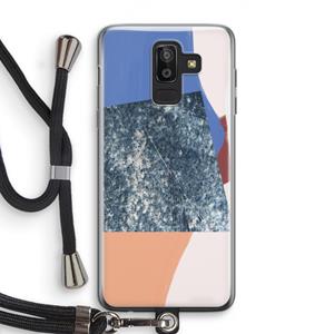 CaseCompany Billy: Samsung Galaxy J8 (2018) Transparant Hoesje met koord