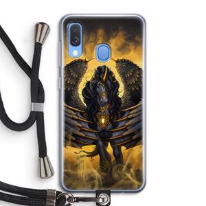 CaseCompany Pegasus: Samsung Galaxy A40 Transparant Hoesje met koord