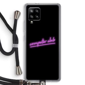 CaseCompany Vice Black: Samsung Galaxy A42 5G Transparant Hoesje met koord
