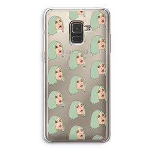 CaseCompany King Kylie: Samsung Galaxy A8 (2018) Transparant Hoesje