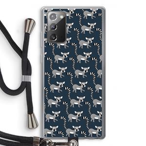 CaseCompany Makis: Samsung Galaxy Note 20 / Note 20 5G Transparant Hoesje met koord