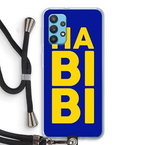 CaseCompany Habibi Blue: Samsung Galaxy A32 4G Transparant Hoesje met koord