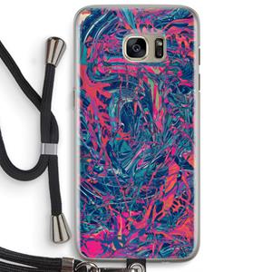 CaseCompany Sleeping Dreams: Samsung Galaxy S7 Edge Transparant Hoesje met koord