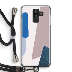 CaseCompany Lapis: Samsung Galaxy J8 (2018) Transparant Hoesje met koord