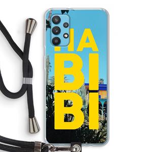 CaseCompany Habibi Majorelle : Samsung Galaxy A32 4G Transparant Hoesje met koord