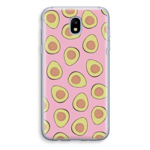 CaseCompany Dancing avocados: Samsung Galaxy J5 (2017) Transparant Hoesje