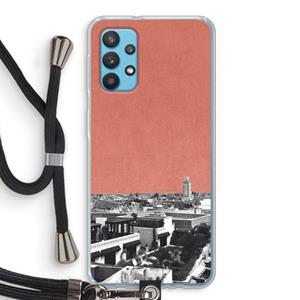 CaseCompany Marrakech Skyline : Samsung Galaxy A32 4G Transparant Hoesje met koord