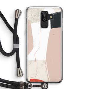 CaseCompany Lava: Samsung Galaxy J8 (2018) Transparant Hoesje met koord