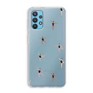 CaseCompany Dancing #1: Samsung Galaxy A32 4G Transparant Hoesje