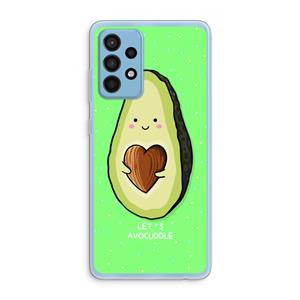 CaseCompany Avocuddle: Samsung Galaxy A52 Transparant Hoesje
