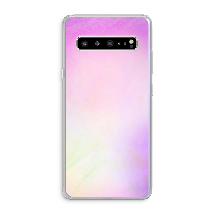 CaseCompany Flow mist pastel: Samsung Galaxy S10 5G Transparant Hoesje