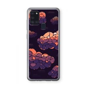 CaseCompany Patroon Wolken: Samsung Galaxy A21s Transparant Hoesje