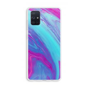 CaseCompany Zweverige regenboog: Galaxy A71 Transparant Hoesje