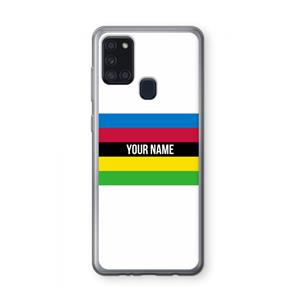 CaseCompany WK Wielrennen: Samsung Galaxy A21s Transparant Hoesje
