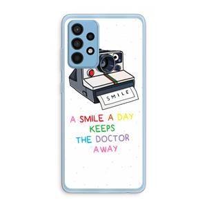 CaseCompany Smile: Samsung Galaxy A52 Transparant Hoesje